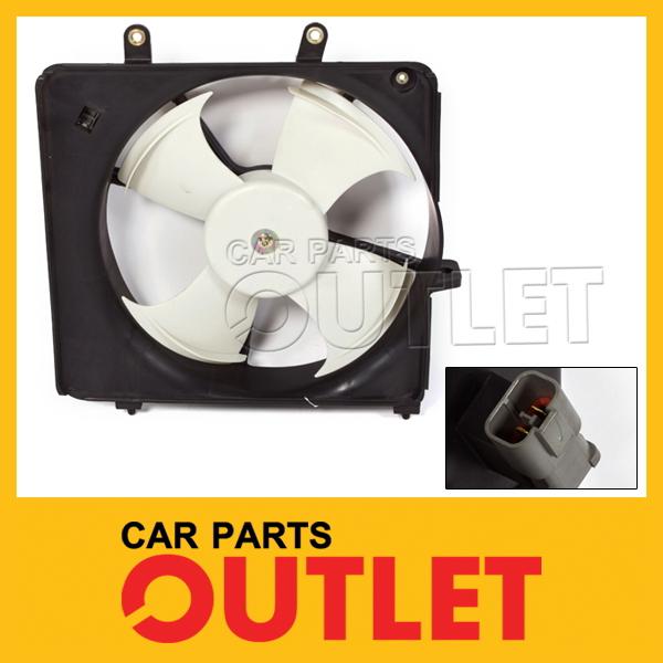 2007 2008 honda fit cooling fan blade+motor+shroud assembly base/sport 1.5l left