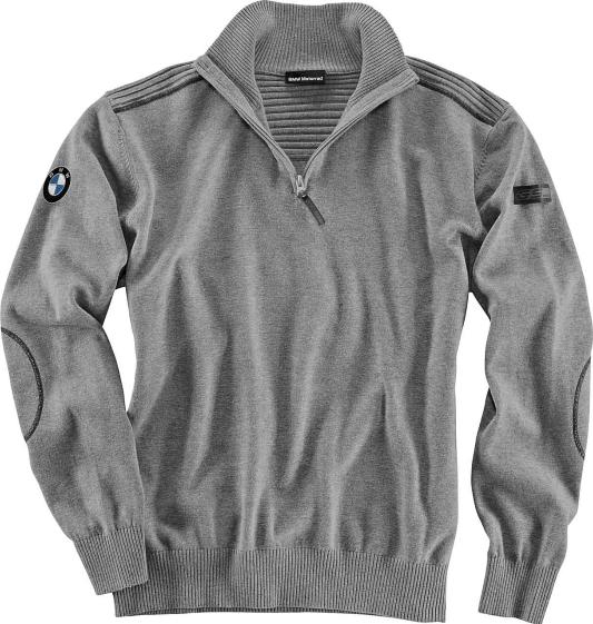 Bmw genuine motorcycle motorrad gs men's pullover - color: grey - size: m