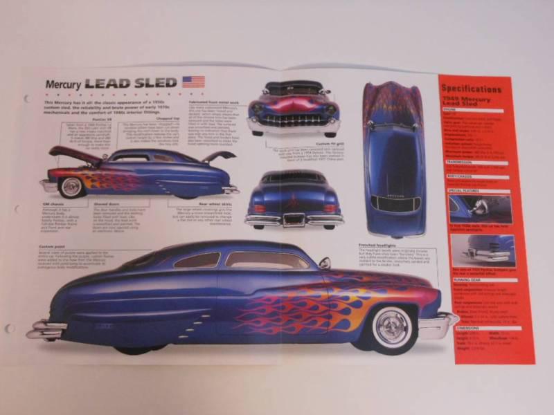 1949 mercury lead sled imp brochure exc cond hot rods street machines group 8 #8