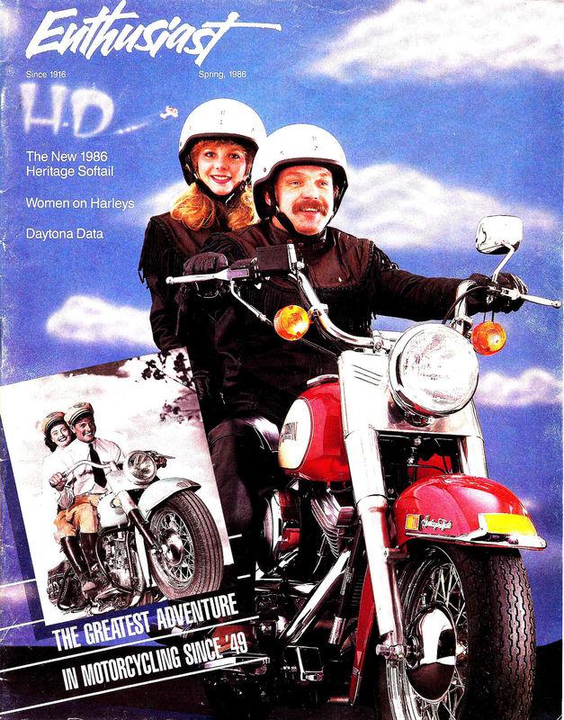 Sell SPRING 1986 HARLEY-DAVIDSON ENTHUSIAST MAGAZINE -FLST HERITAGE ...