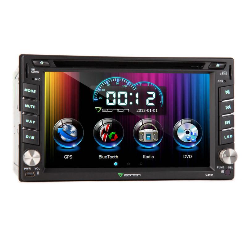 6.2" 2din double din gps navigation car dvd stereo touch player bluetooth audio