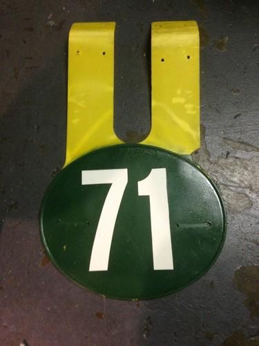 Vmx maico front number plate cr bultaco ahrma old school cafe racer cz husqvarna