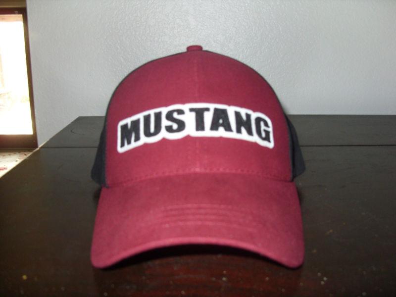 Mustang gt cobra svt black lettered adjustable hat/caps