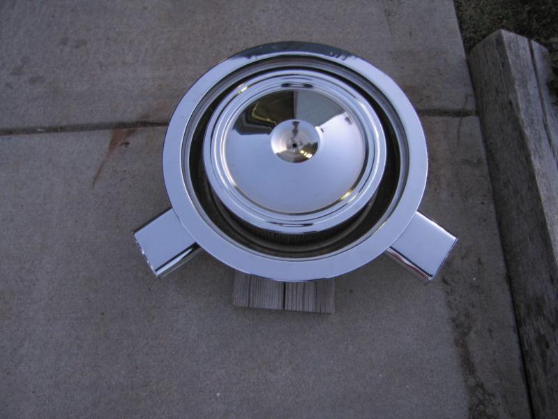 1973 1974 1975 corvette chrome air cleaner, dual snorkel cowl induction