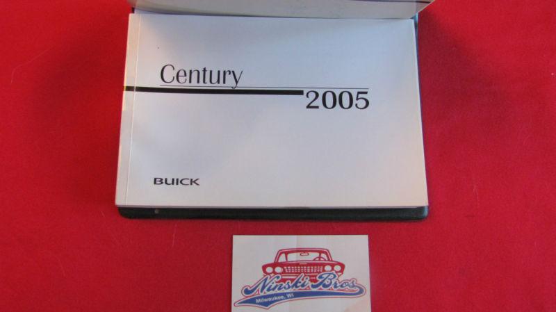 2005 buick century owners manual w/ case 05