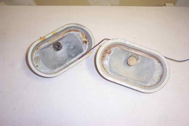 1957 pontiac front bumper parking lights (oem used pair)