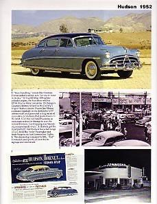 1952 hudson hornet + wasp article - must see !! - twin h power engine