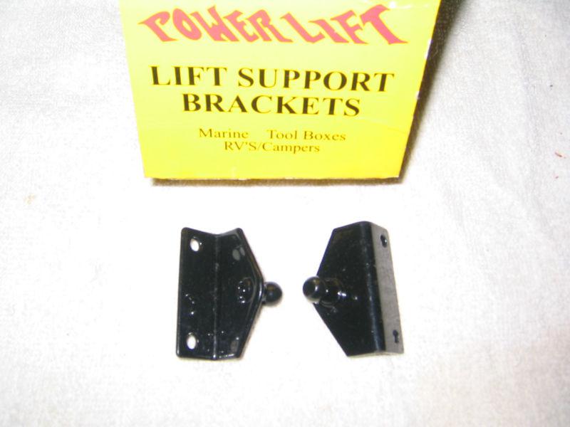 Gas spring hatch lift support brackets pair