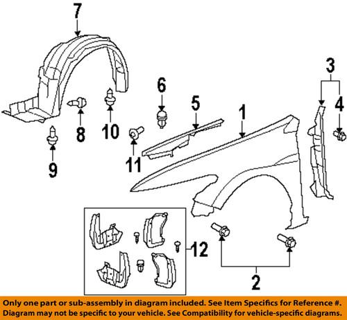 Honda oem 74206te0a00 fender-upper trim