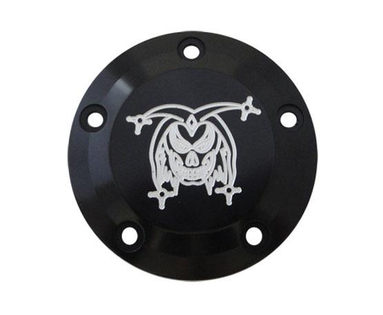 Joker machine points cover joker black anodized for harley twin cam 1999-2012