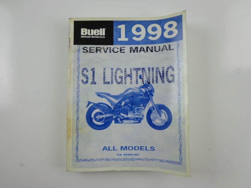 Harley davidson buell 1998 s1 lightning service manual 99490-98y