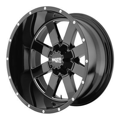 4 moto metal mo962 20x12 gloss black/miled wheels (-44mm offset) low price