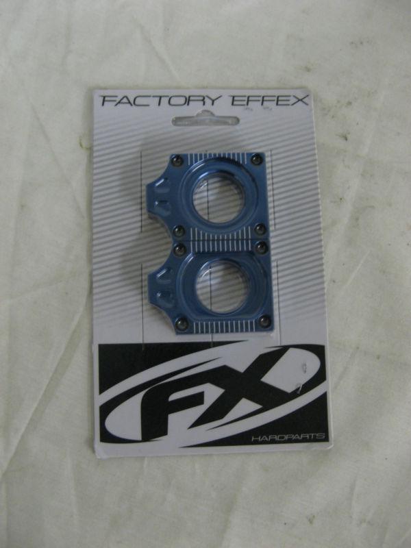 Factory effex blue axle blocks yamaha yz yzf wr  yamaha 12-36240