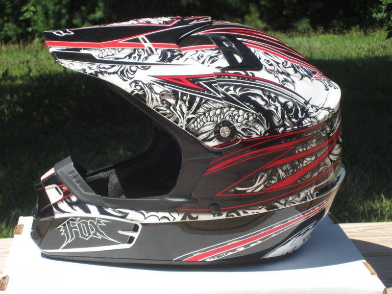 Fox racing v1 pilot motocross atv helmet size small