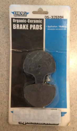 Drag specialties organic-ceramic brake pads harley-davidson 1991-2000 ds-325394 