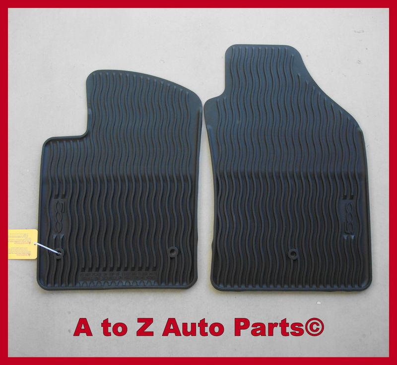 New fiat 500 slush style rubber floor mats, oem mopar