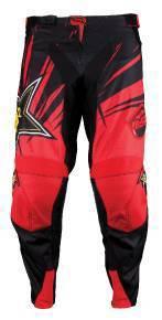 Msr 2013 rockstar motocross atv off road mens riding pants size 34 red 