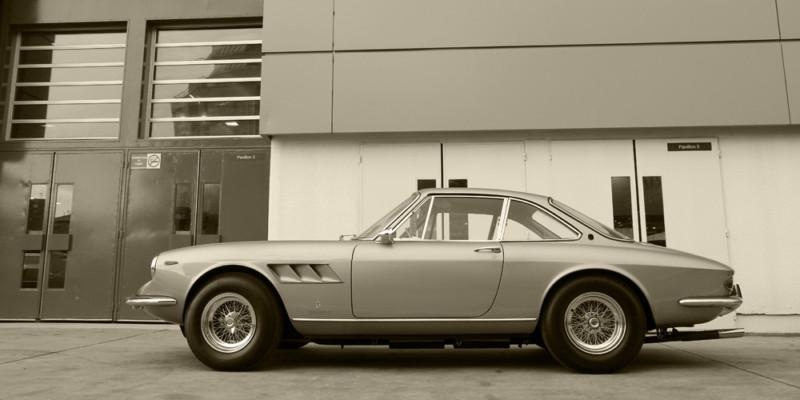 Ferrari 330 gtc hd poster classic super car b&w print multiple sizes