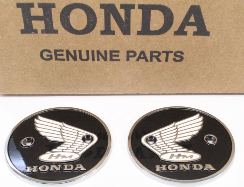 New metal and painted fuel tank emblems oem genuine honda badges #p49