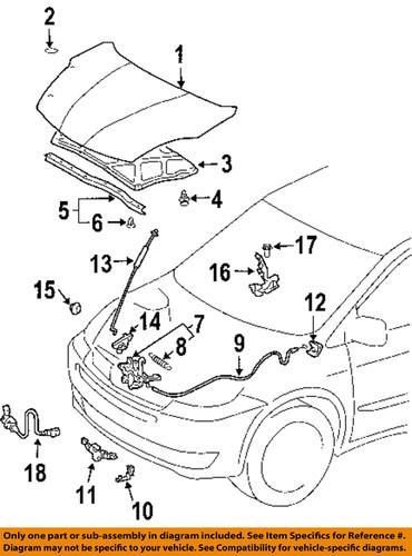 Toyota oem 53630ae010 hood release cable-release cable