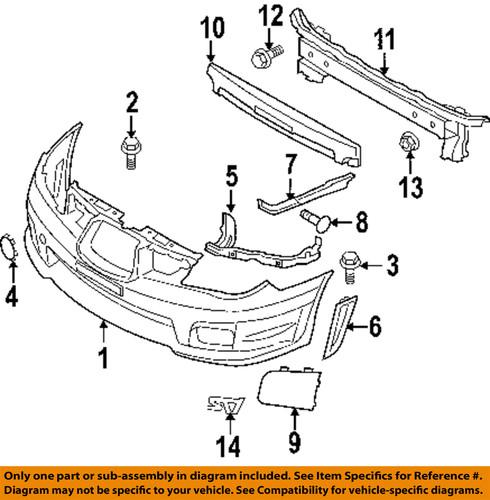 Subaru oem 93053sa001 front bumper-decal sticker