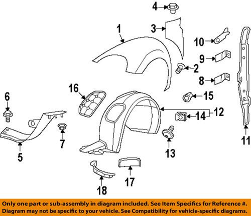 Volkswagen oem 5c5805912d fender liner