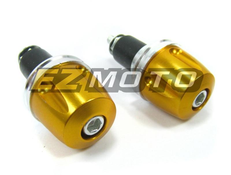 Yellow 7/8" 22mm bar end plug for daytona rocket scrambler speed street triple r