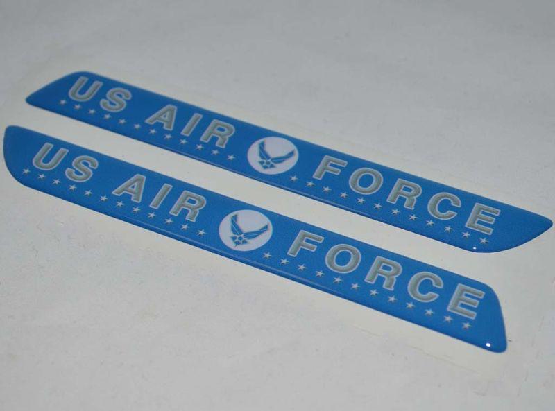 Custom "air force" saddlebag latch reflector decals for harley touring models 