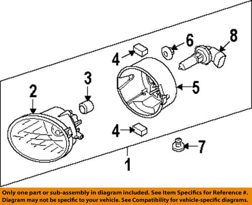 Subaru oem 84501ag10a fog light-fog lamp assembly