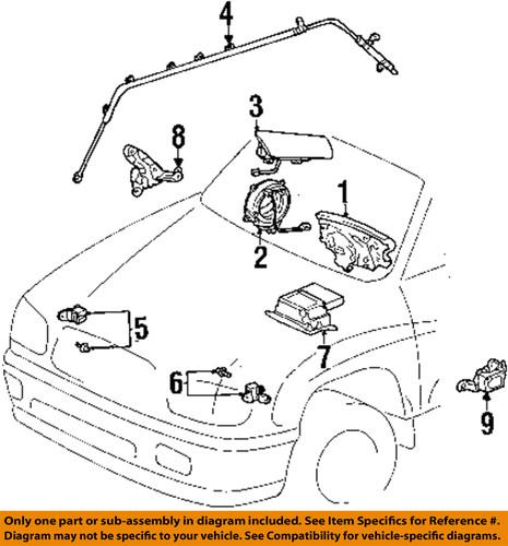 Toyota oem 8430607030 air bag clockspring