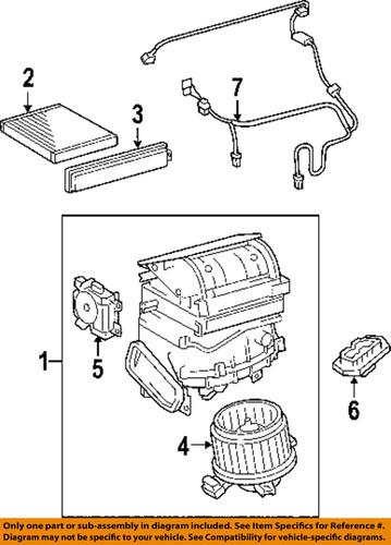 Toyota oem 8710302200 blower motor/hvac blower motor