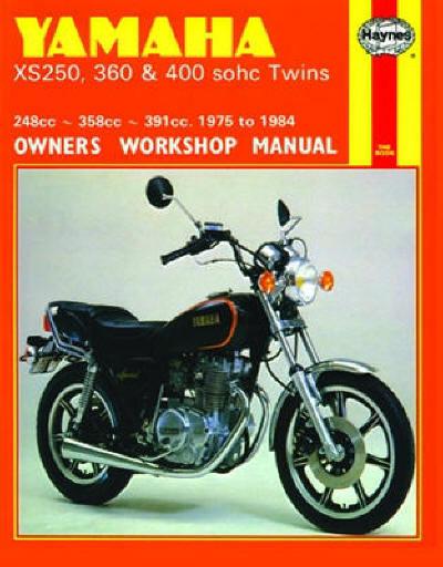 1975-1984 yamaha xs 250 360 400 repair manual