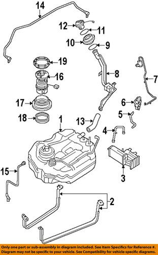 Mazda oem bn8f42166 fuel pump tank seal/fuel tank lock ring/seal