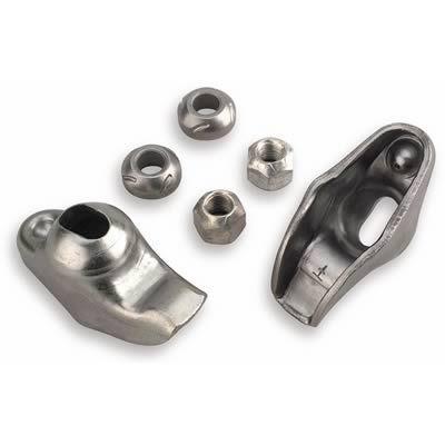 Lunati 85025 rocker arms stamped steel long slot small chevy 1.5 ratio 3/8" stud