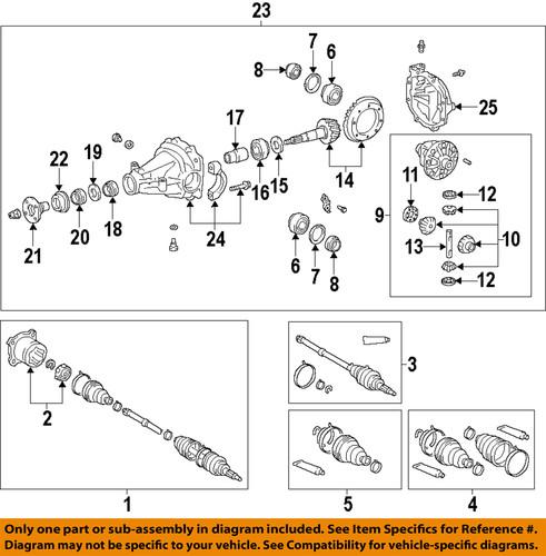 Toyota oem 4111021071 axle & differential-carrier assembly