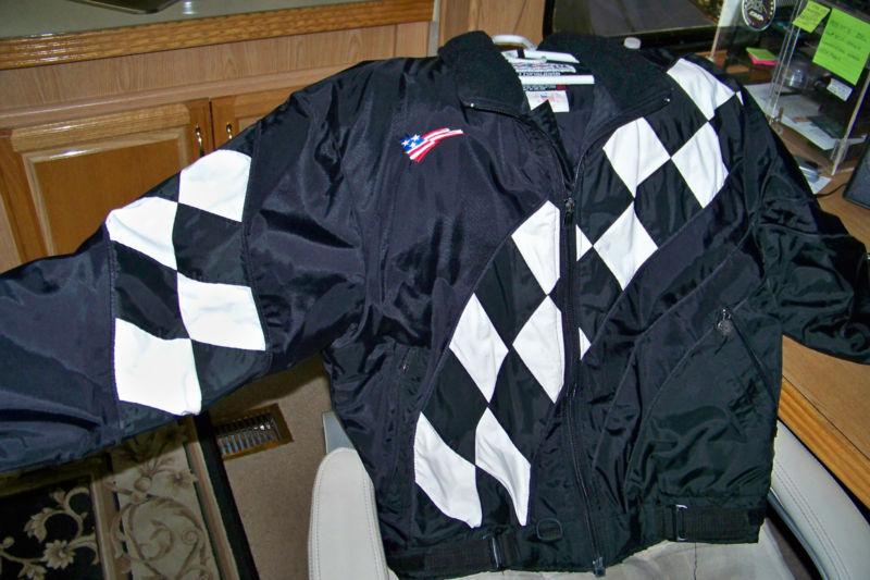 Sno-rider usa snowmobile jacket with thinsulate insulation.