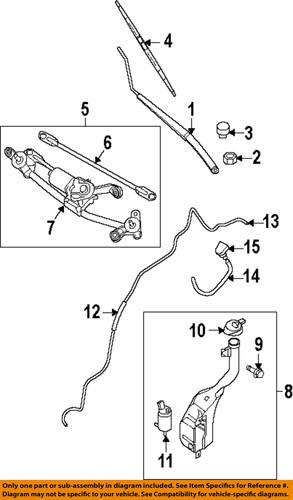 Nissan oem 28895et01a wiper blade refill/windshield wiper blade refill