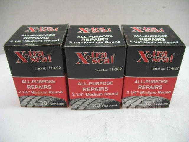 31 inc. 11-002 30ct xtra seal feather edge tube repairs lot of 3 boxes new