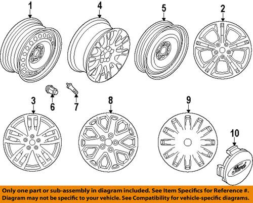 Ford oem cv6z1007d wheel-wheel, alloy