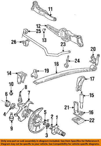 Ford oem e5tz5k316a front suspension-shackle