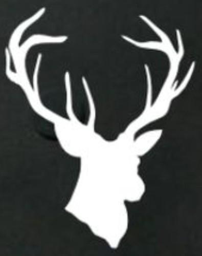 Buck hunting deer white sticker window decal vinyl car truck wall