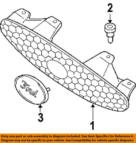 Ford oem 4f1z8a223aa grille-emblem