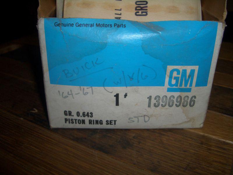 1964 1965 1966 1967 nos standard piston ring set for v6 models