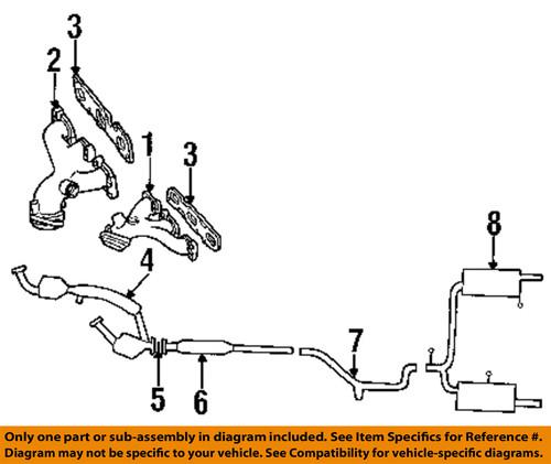 Ford oem f5oy5e241a exhaust-converter & pipe gasket