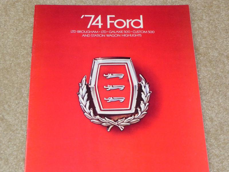 1974 ford ltd nos dealer sales brochure from my dealership. old original. 