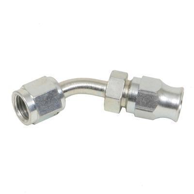 Summit 220143 hose end 45 deg -4 an hose to female -4 an steel chrome each