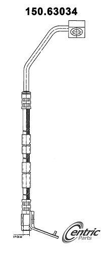 Centric 150.63034 brake hose, front-brake hydraulic hose