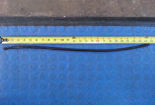 24" of 1/4" black asphalt wire loom hose cover shroud new