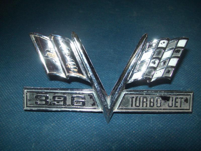 1966 1967 chevy impala 396 turbo jet emblem