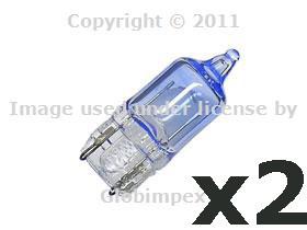 Vw beetle (02-11) parking light bulb 5w blue new (2) + 1 year warranty